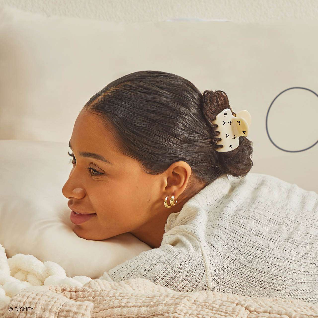 Shop Kitsch Disney Mickey & Minnie x Kitsch Cloud Claw Hair Clip Hair Band for women – premium loungewear and festival fashion at Spoiled Brat