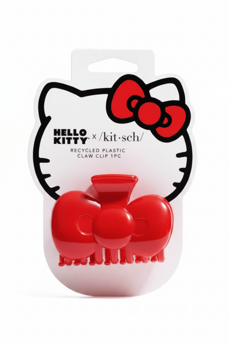 Shop Kitsch Hello Kitty x Kitsch Recycled Plastic Bow Shape Claw Clip Hair Band for women – premium loungewear and festival fashion at Spoiled Brat