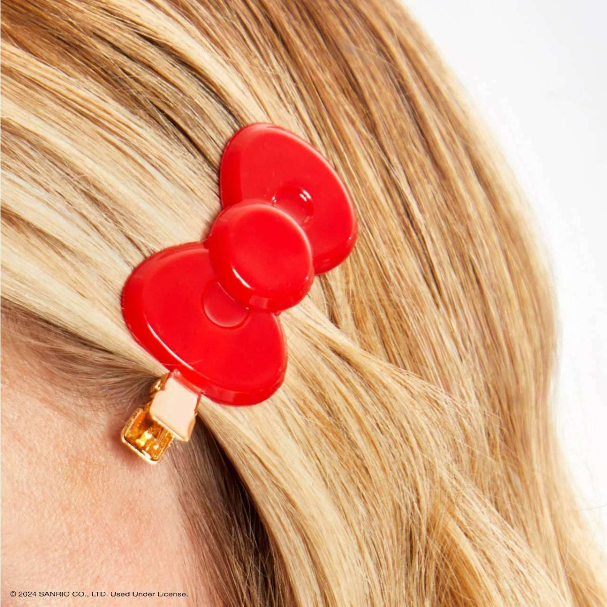 Shop Kitsch Hello Kitty x Kitsch Recycled Plastic Creaseless Clips 2pc Set Hair Band for women – premium loungewear and festival fashion at Spoiled Brat