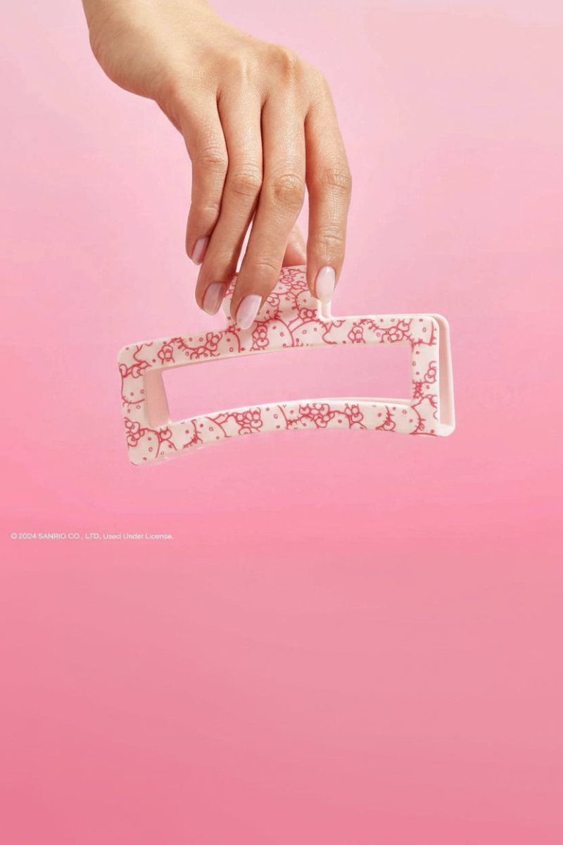 Shop Kitsch Hello Kitty x Kitsch Recycled Plastic Jumbo Open Shape Claw Clip Hair Band for women – premium loungewear and festival fashion at Spoiled Brat