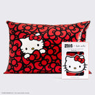 Hello Kitty x Kitsch Satin Pillowcase - Hello Kitty Bathes in a Sea of Bows by Kitsch – Pillow – Red | Spoiled Brat UK