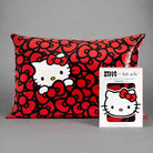 Hello Kitty x Kitsch Satin Pillowcase - Hello Kitty Bathes in a Sea of Bows by Kitsch – Pillow – Red | Spoiled Brat UK