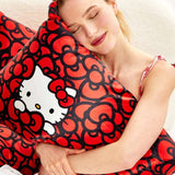 Shop Kitsch Hello Kitty x Kitsch Satin Pillowcase - Hello Kitty Bathes in a Sea of Bows Pillow for women – premium loungewear and festival fashion at Spoiled Brat
