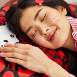 Shop Kitsch Hello Kitty x Kitsch Satin Pillowcase - Hello Kitty Bathes in a Sea of Bows Pillow for women – premium loungewear and festival fashion at Spoiled Brat