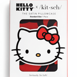 Shop Kitsch Hello Kitty x Kitsch Satin Pillowcase - Hello Kitty Bathes in a Sea of Bows Pillow for women – premium loungewear and festival fashion at Spoiled Brat
