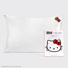 Hello Kitty x Kitsch Satin Pillowcase - Solid Ivory Hello Kitty Bow by Kitsch – Pillow – White | Spoiled Brat UK