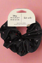 Shop Kitsch Kitsch & Mickey and Minnie Recycled Black Fabric Rhinestone Scrunchie Hair Band for women – premium loungewear and festival fashion at Spoiled Brat
