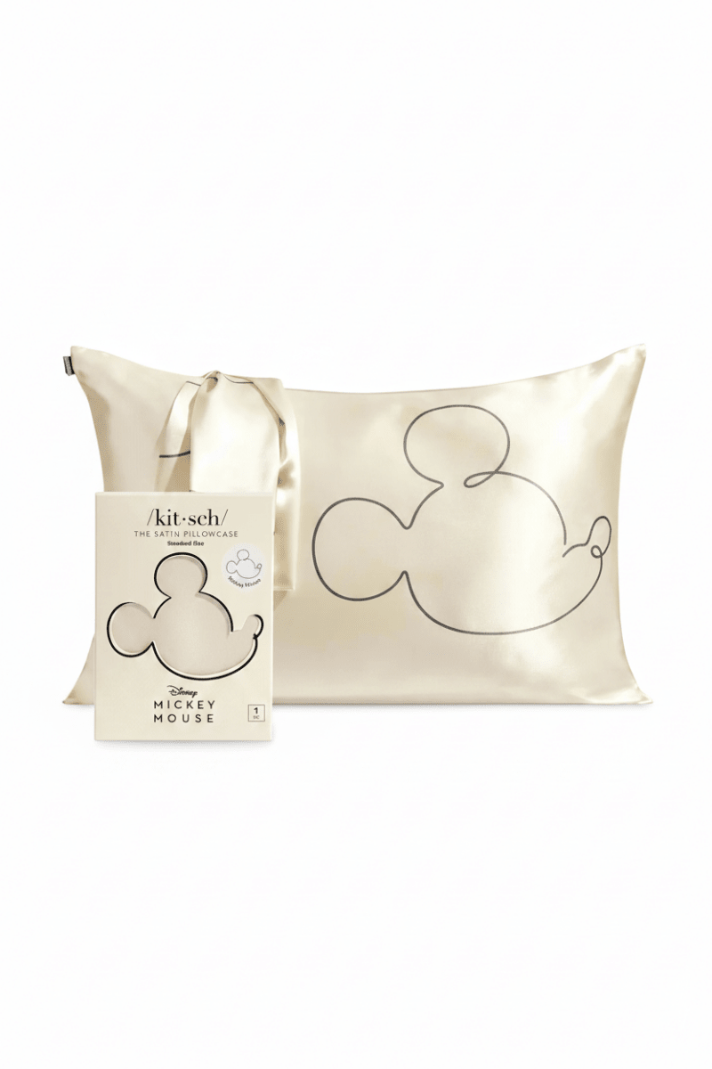 Shop Kitsch Kitsch & Mickey and Minnie Satin Pillowcase Standard Mr. Mouse Pillow for women – premium loungewear and festival fashion at Spoiled Brat