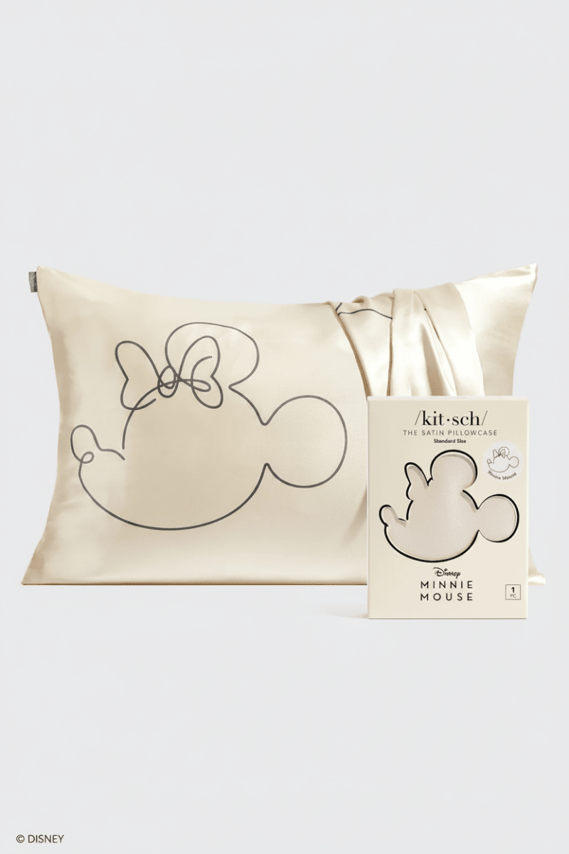 Shop Kitsch Kitsch & Mickey and Minnie Satin Pillowcase Standard Mrs Mouse Pillow for women – premium loungewear and festival fashion at Spoiled Brat