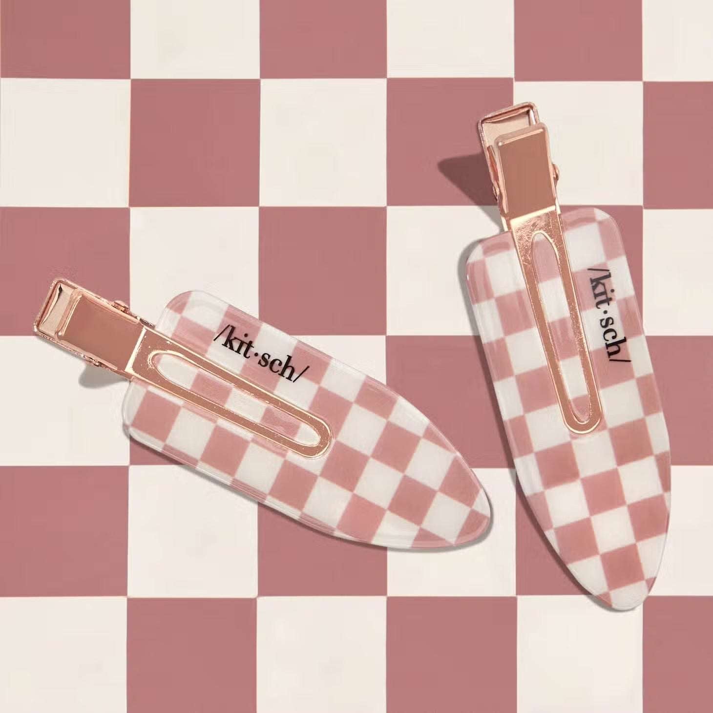 Shop Kitsch Kitsch Recycled Plastic Xl Creaseless Hair Clips 2pc Set Hair Slides for women – premium loungewear and festival fashion at Spoiled Brat