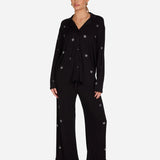 Shop Lauren Moshi Lauren Moshi Alison Crystal Mini Stars Pyjama Set Pyjamas for women – premium loungewear and festival fashion at Spoiled Brat