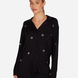 Shop Lauren Moshi Lauren Moshi Alison Crystal Mini Stars Pyjama Set Pyjamas for women – premium loungewear and festival fashion at Spoiled Brat