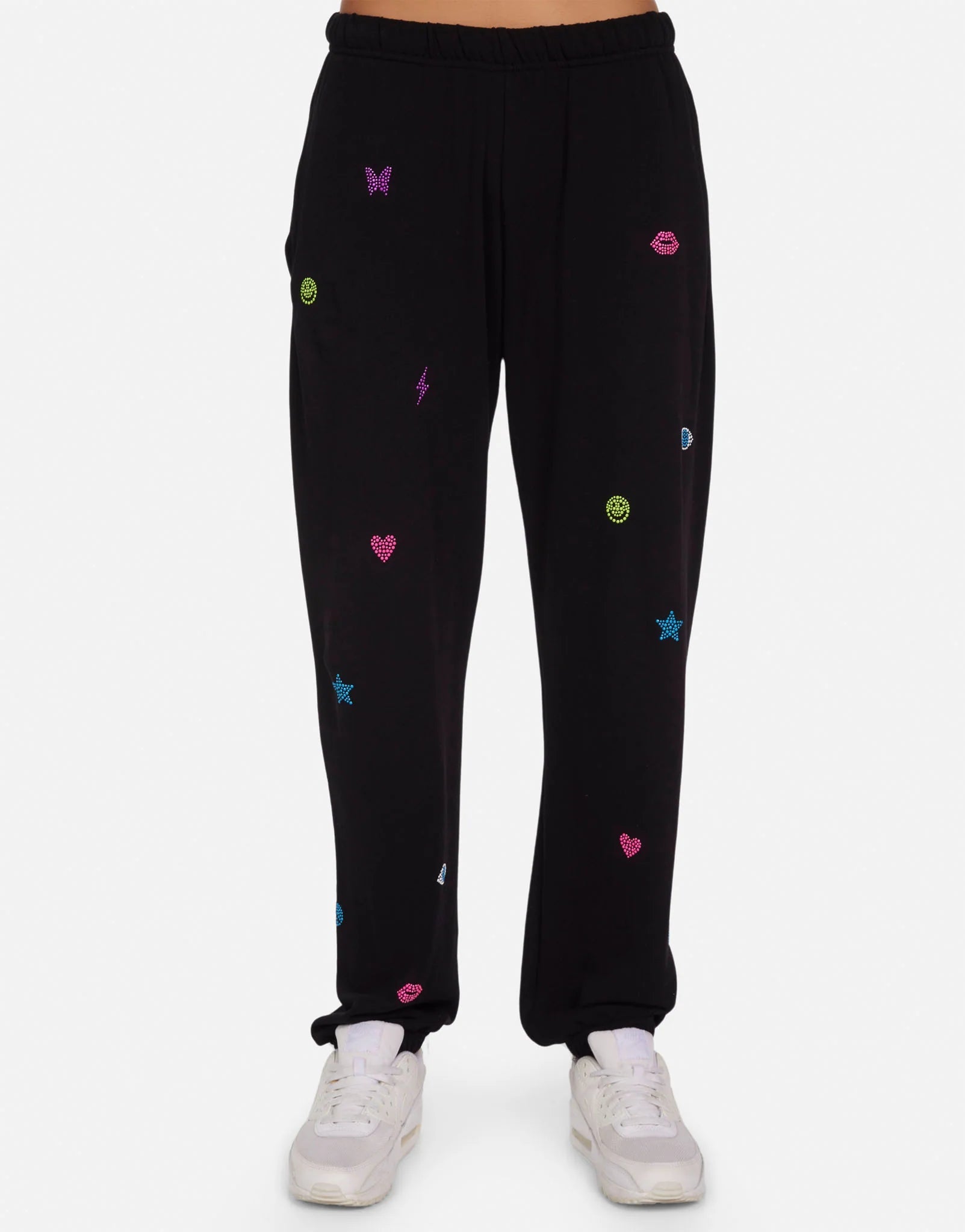 Lauren Moshi Chantria Neon Stud Elements Sweatpants - Spoiled Brat