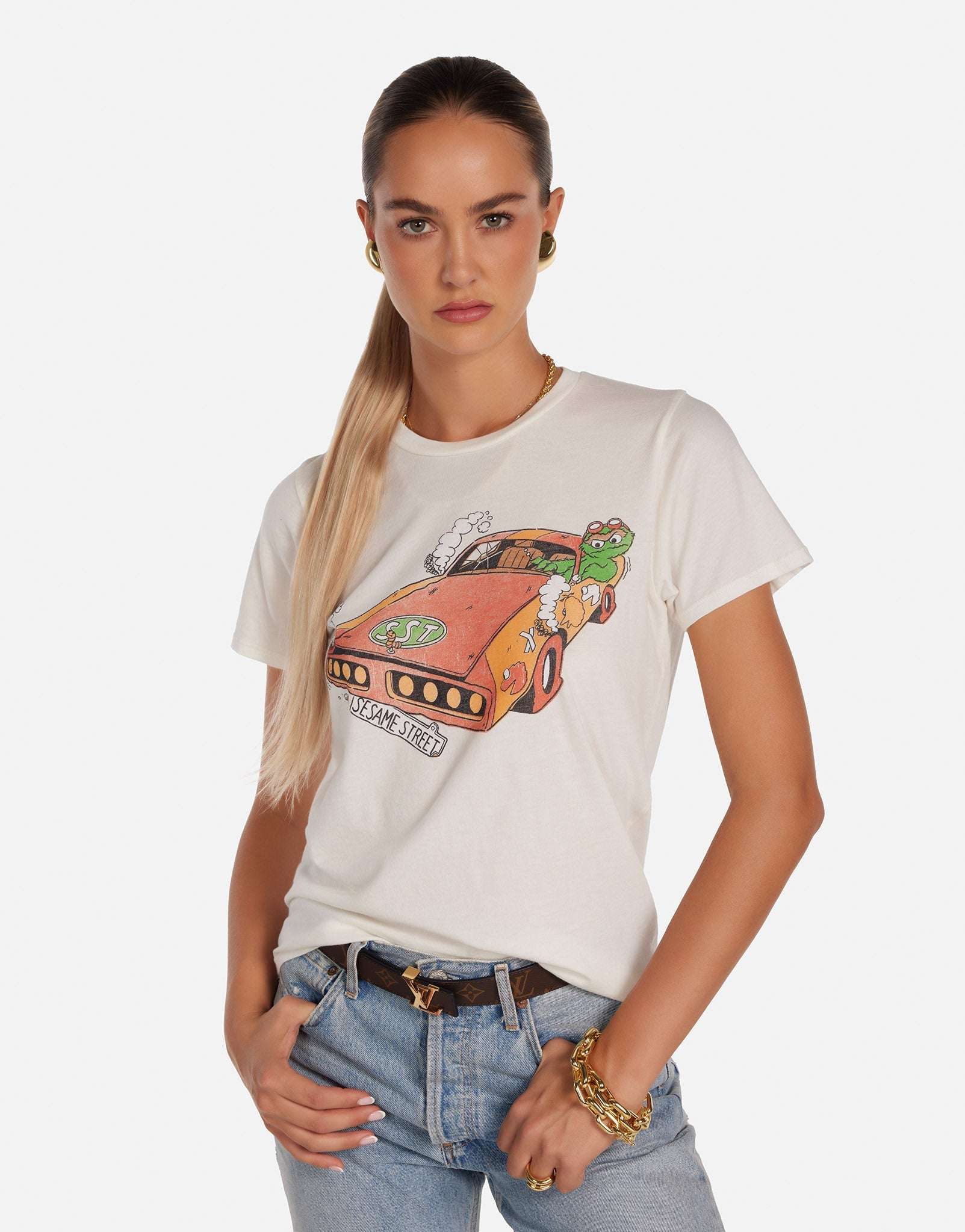 Lauren Moshi Croft The Grouch Racing T-Shirt - Spoiled Brat
