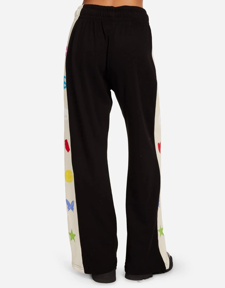 Shop Lauren Moshi Lauren Moshi Destri Elements Trousers as seen on Courtney Green Joggers for women – premium loungewear and festival fashion at Spoiled Brat
