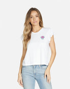 Lauren Moshi Estee Crystal Roses T-Shirt T-Shirt by Lauren Moshi as seen on celebrities