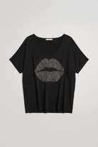 Shop Lauren Moshi Lauren Moshi Eva Sprinkle Lip T-Shirt T-Shirt for women – premium loungewear and festival fashion at Spoiled Brat
