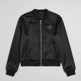 Shop Lauren Moshi Lauren Moshi Kathleen Crystal Roses Satin Bomber Jacket Jacket for women – premium loungewear and festival fashion at Spoiled Brat