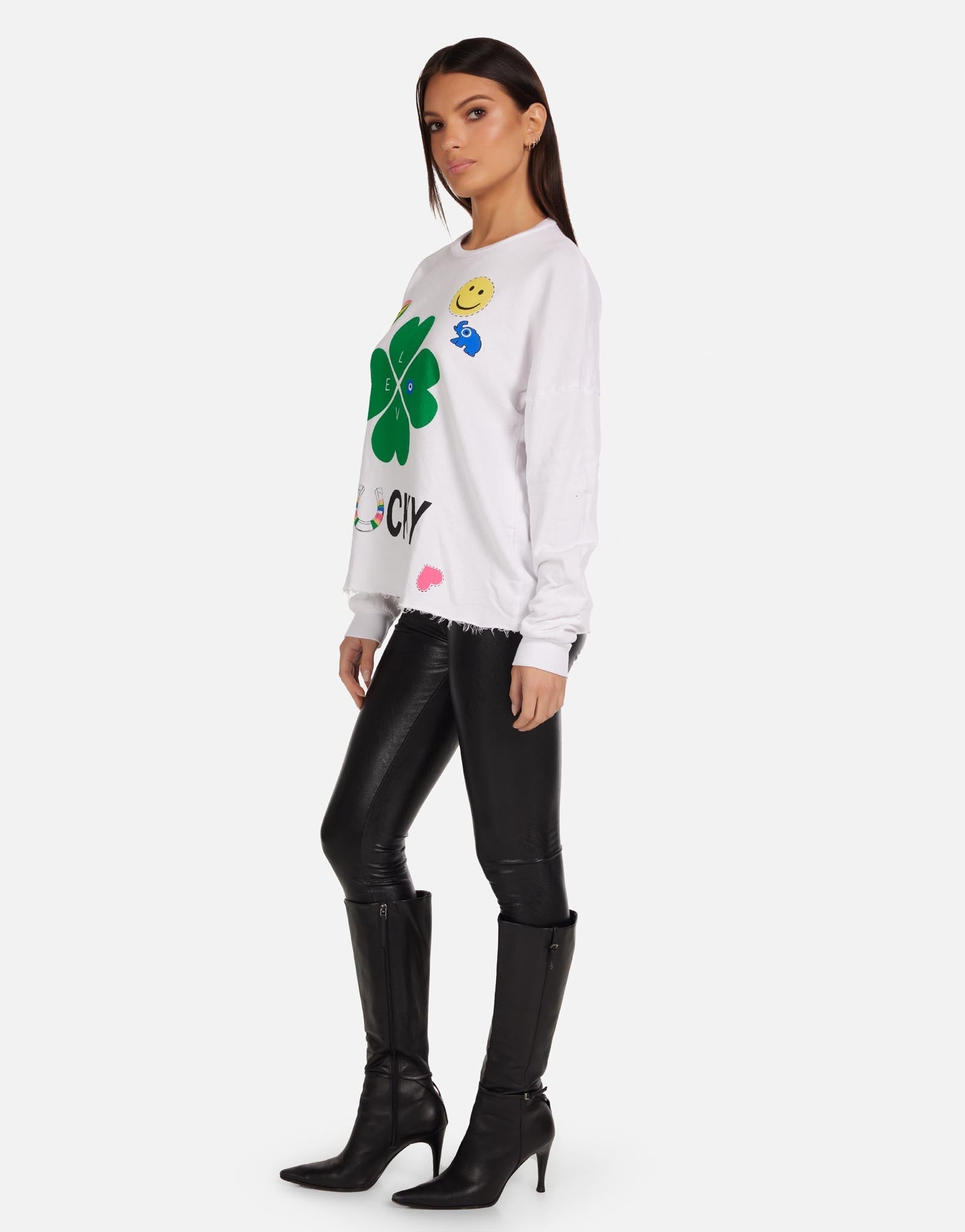 Lauren Moshi Lee Lucky Clover Sweater - Spoiled Brat