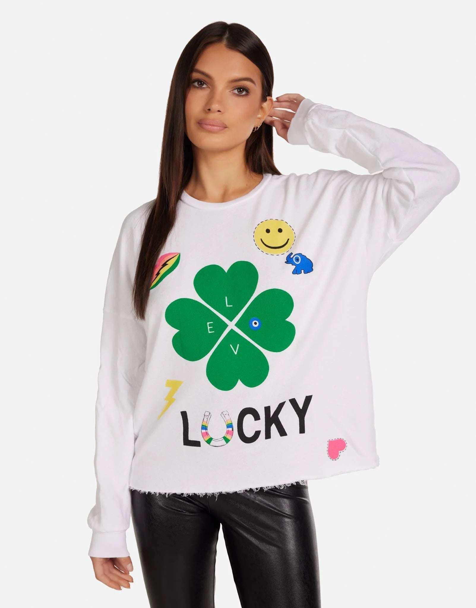 Lauren Moshi Lee Lucky Clover Sweater - Spoiled Brat