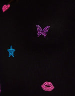 Shop Lauren Moshi Lauren Moshi McKinley Neon Stud Elements Thermal Top Long Sleeved Top for women – premium loungewear and festival fashion at Spoiled Brat