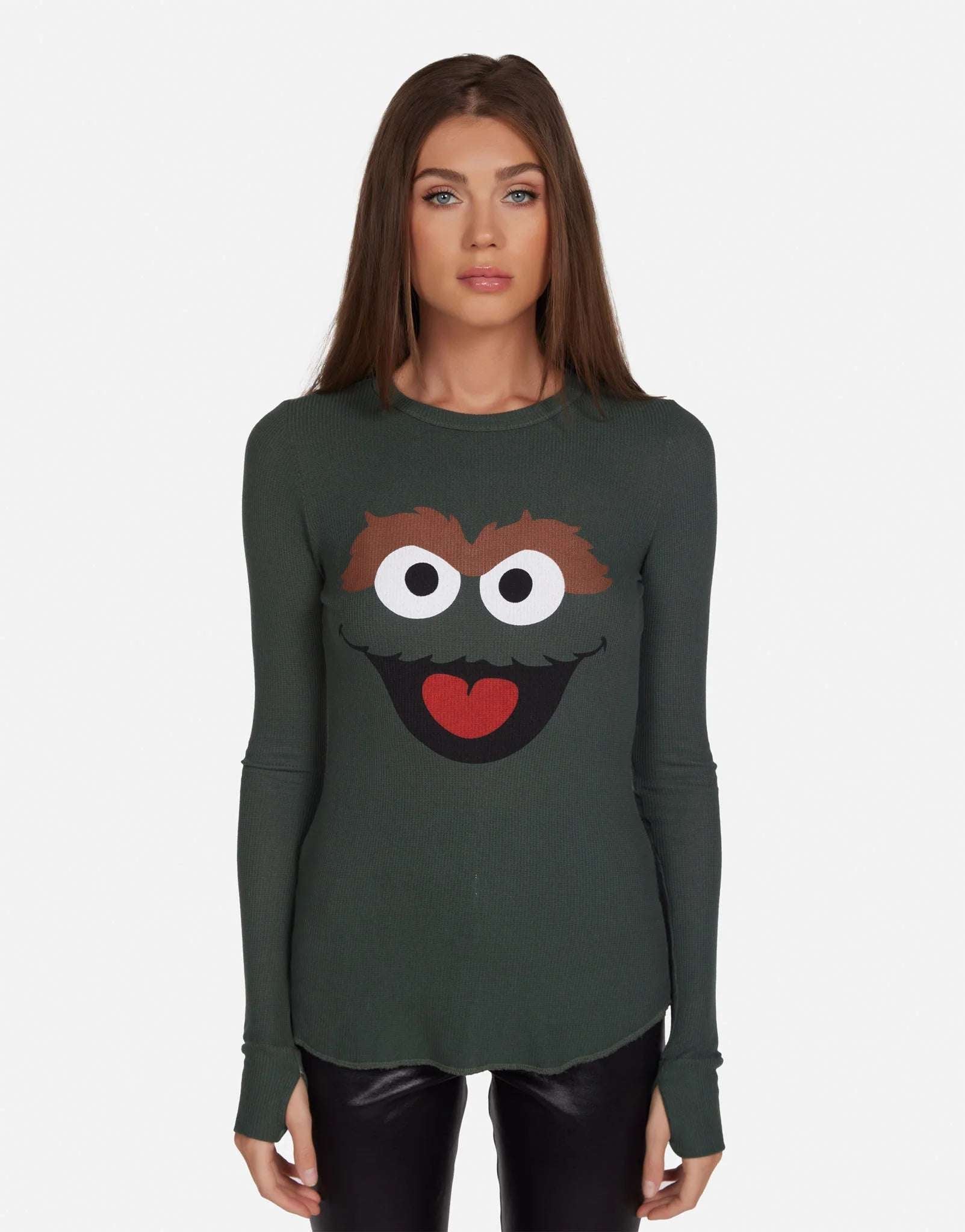 Lauren Moshi McKinley Oscar The Grouch Long Sleeved Tee - Spoiled Brat