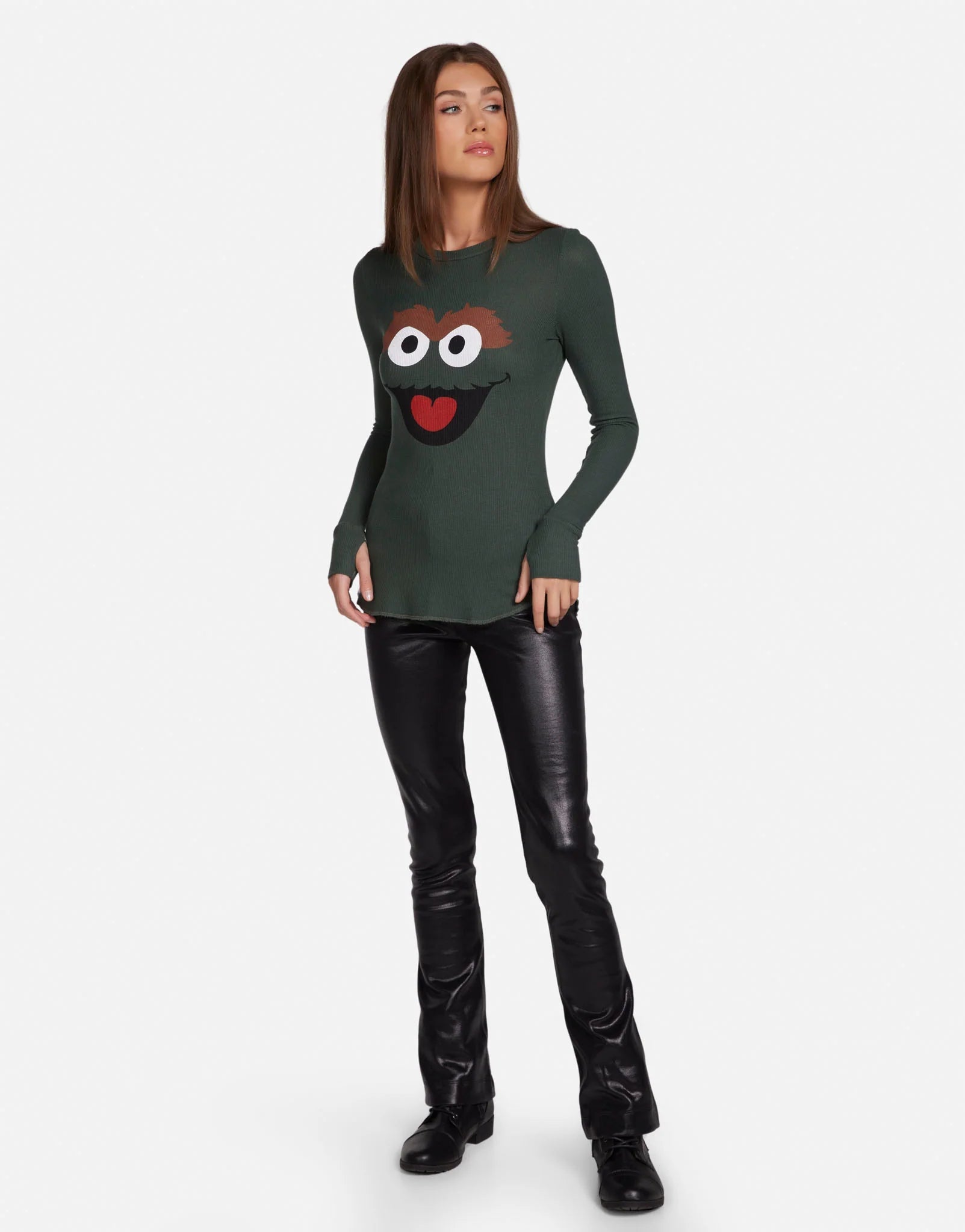 Lauren Moshi McKinley Oscar The Grouch Long Sleeved Tee - Spoiled Brat