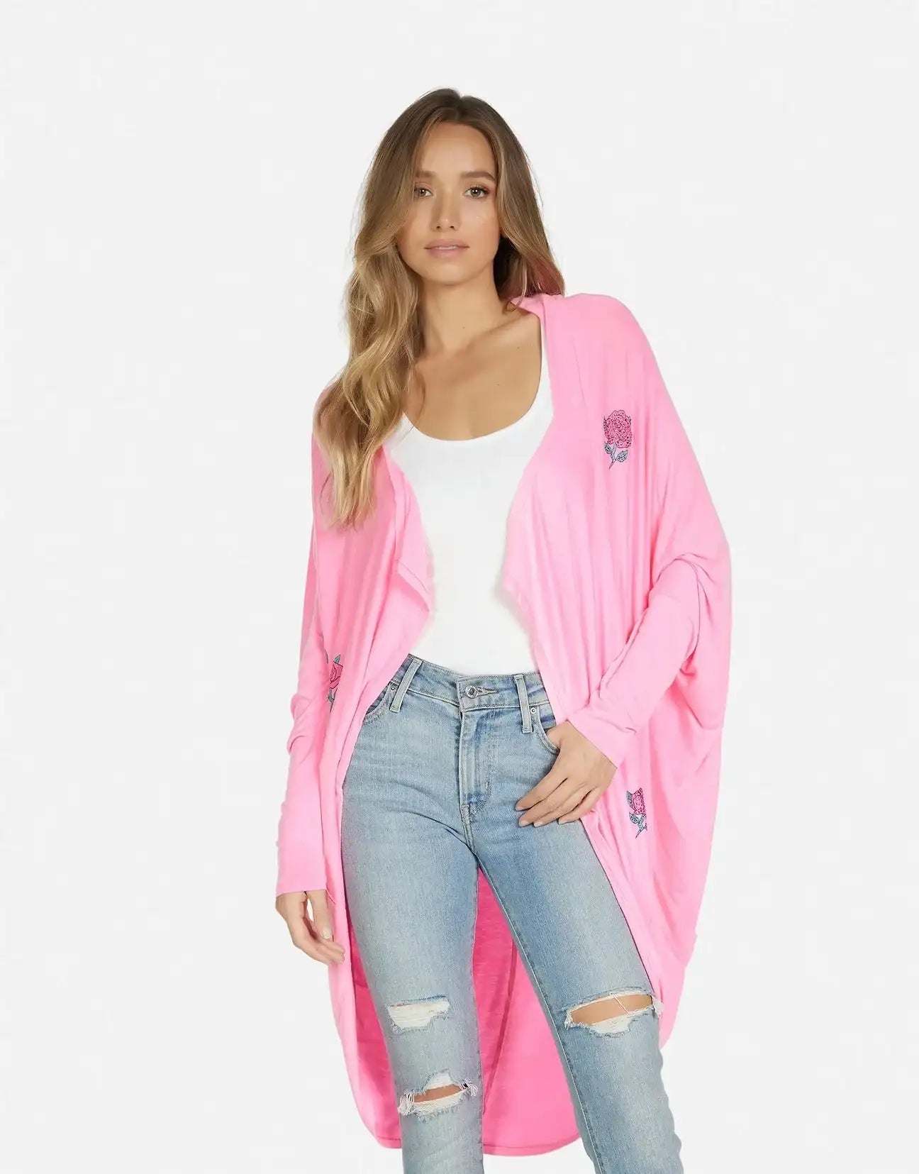 Lauren Moshi Ramona Crystal Roses Wrap Cardigan by Lauren Moshi – Wrap Cardigan – XS/S | Spoiled Brat UK