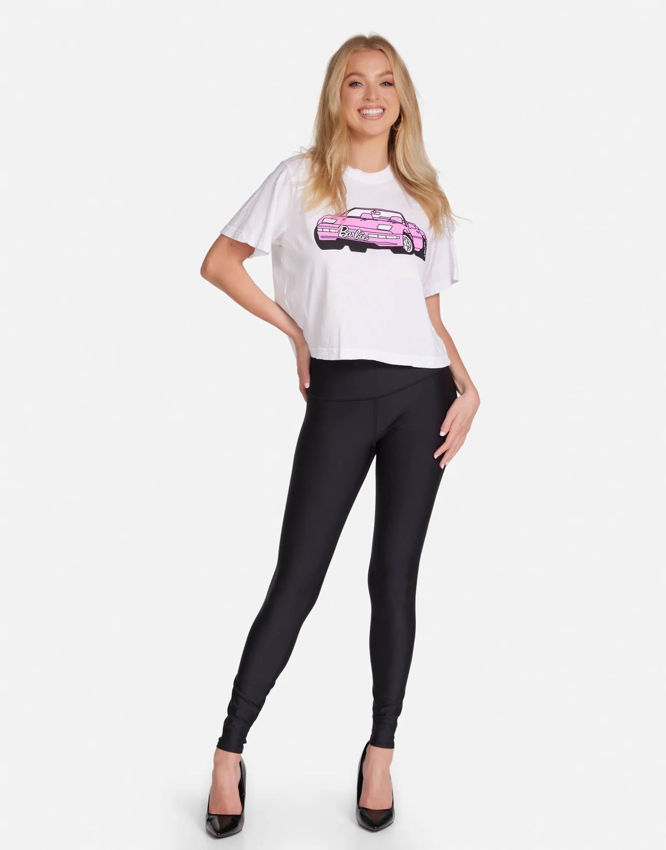 Lauren Moshi Rue Barbie Convertible Crop T-Shirt - Spoiled Brat