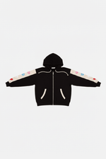 Shop Lauren Moshi Lauren Moshi Shanley Elements Zip Hoodie as seen on Courtney Green Sweater for women – premium loungewear and festival fashion at Spoiled Brat