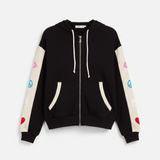 Shop Lauren Moshi Lauren Moshi Shanley Elements Zip Hoodie as seen on Courtney Green Sweater for women – premium loungewear and festival fashion at Spoiled Brat