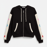 Shop Lauren Moshi Lauren Moshi Shanley Elements Zip Hoodie as seen on Courtney Green Sweater for women – premium loungewear and festival fashion at Spoiled Brat