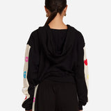 Shop Lauren Moshi Lauren Moshi Shanley Elements Zip Hoodie as seen on Courtney Green Sweater for women – premium loungewear and festival fashion at Spoiled Brat