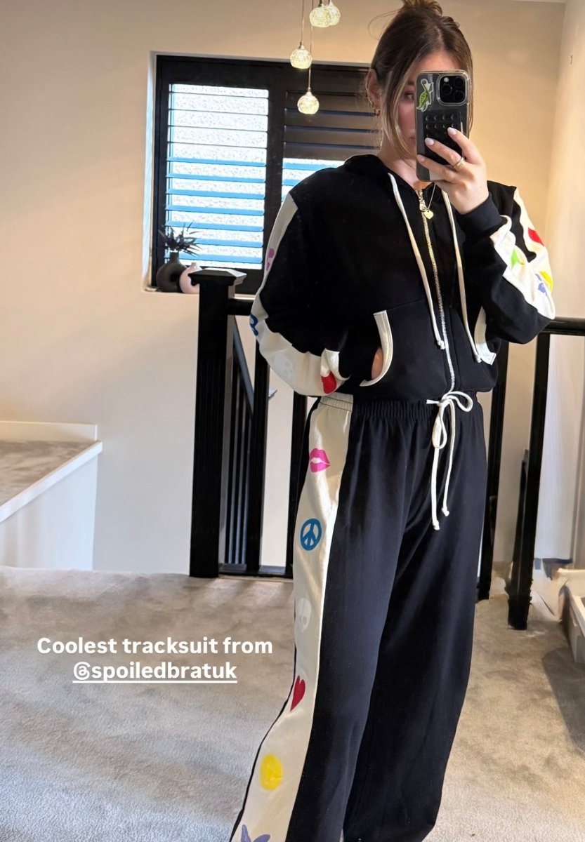 Shop Lauren Moshi Lauren Moshi Shanley Elements Zip Hoodie as seen on Courtney Green Sweater for women – premium loungewear and festival fashion at Spoiled Brat