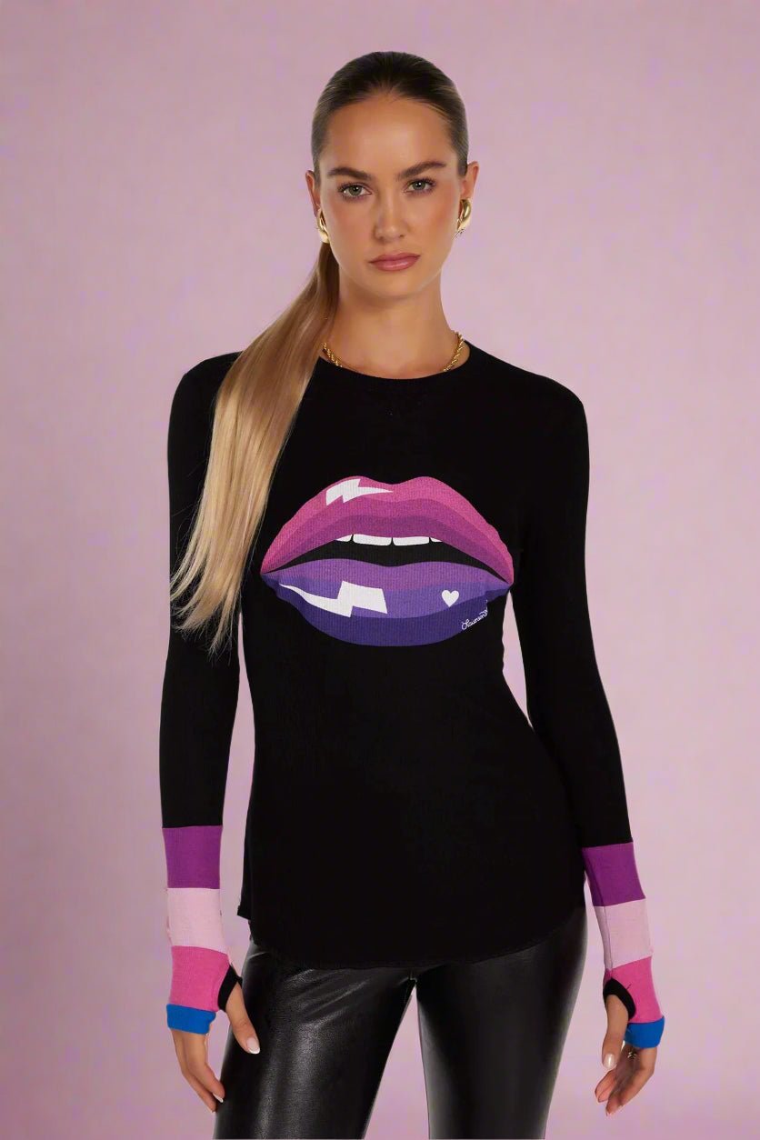 Lauren Moshi Shyla Pink Ombre Lip Top - Spoiled Brat
