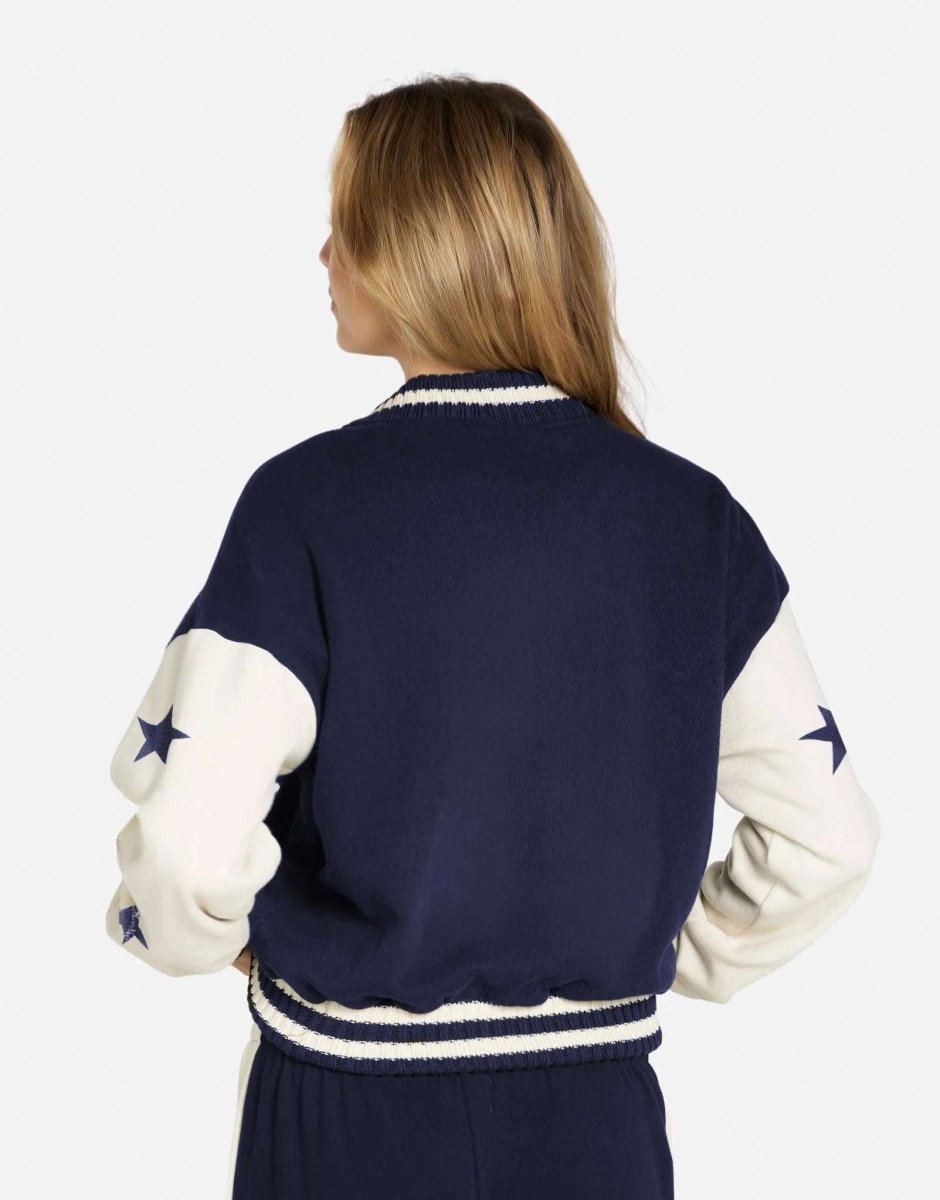 Shop Lauren Moshi Lauren Moshi Taissa Stars Zip Jacket Zip Up Hoodie for women – premium loungewear and festival fashion at Spoiled Brat