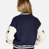 Shop Lauren Moshi Lauren Moshi Taissa Stars Zip Jacket Zip Up Hoodie for women – premium loungewear and festival fashion at Spoiled Brat