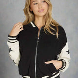Shop Lauren Moshi Lauren Moshi Taissa Stars Zip Jacket Zip Up Hoodie for women – premium loungewear and festival fashion at Spoiled Brat