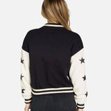 Shop Lauren Moshi Lauren Moshi Taissa Stars Zip Jacket Zip Up Hoodie for women – premium loungewear and festival fashion at Spoiled Brat