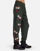 Shop Lauren Moshi Lauren Moshi Tanzy Oscar The Grouch Joggers Jogging Pants for women – premium loungewear and festival fashion at Spoiled Brat