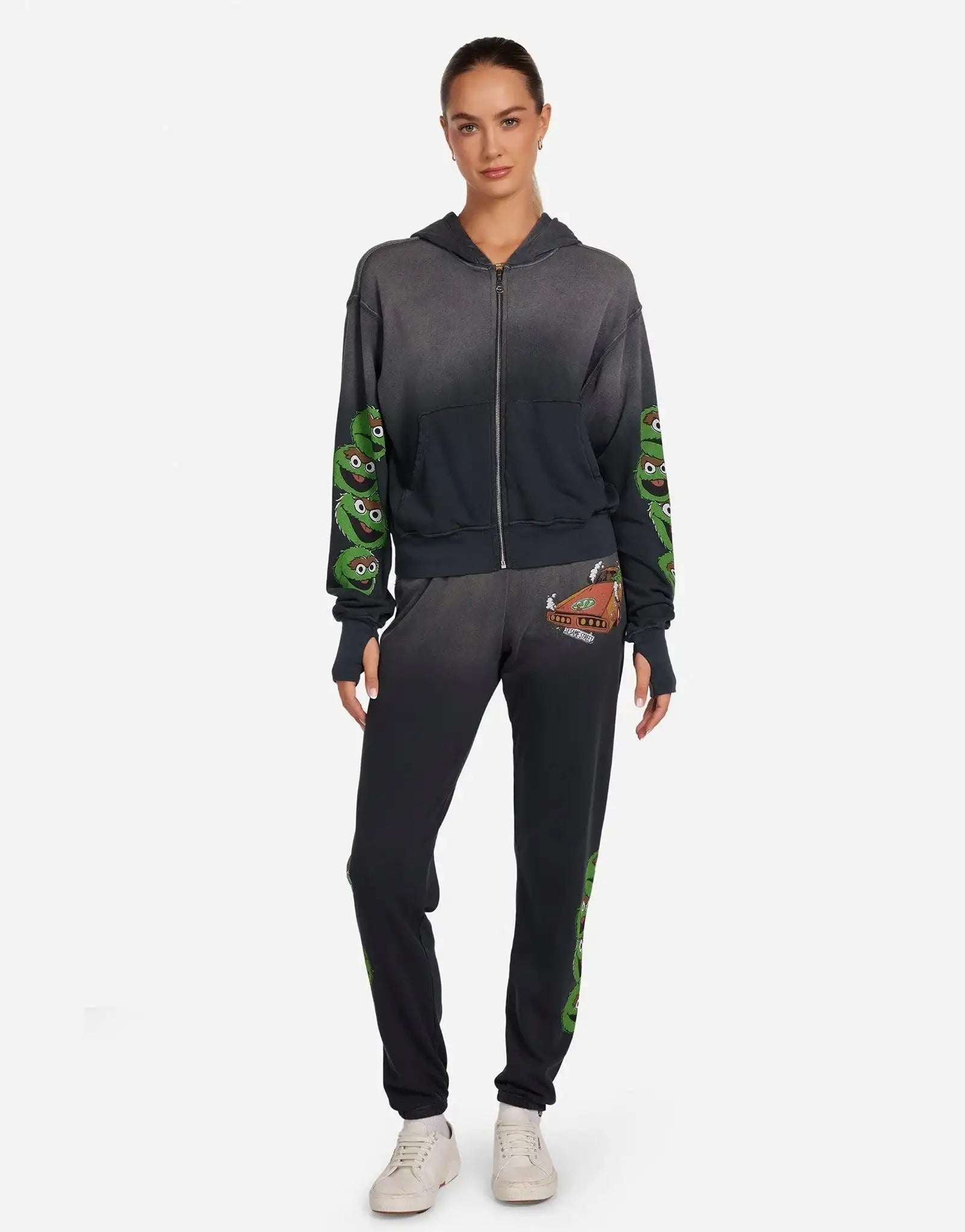 Shop Lauren Moshi Lauren Moshi Tanzy Oscar The Grouch Racing Joggers Jogging Pants for women – premium loungewear and festival fashion at Spoiled Brat