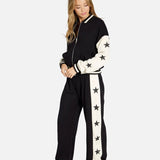Shop Lauren Moshi Lauren Moshi Tawny Stars Wide Leg Pants Sweatpants for women – premium loungewear and festival fashion at Spoiled Brat