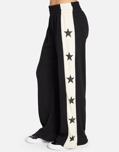 Shop Lauren Moshi Lauren Moshi Tawny Stars Wide Leg Pants Sweatpants for women – premium loungewear and festival fashion at Spoiled Brat
