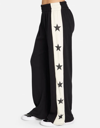 Shop Lauren Moshi Lauren Moshi Tawny Stars Wide Leg Pants Sweatpants for women – premium loungewear and festival fashion at Spoiled Brat