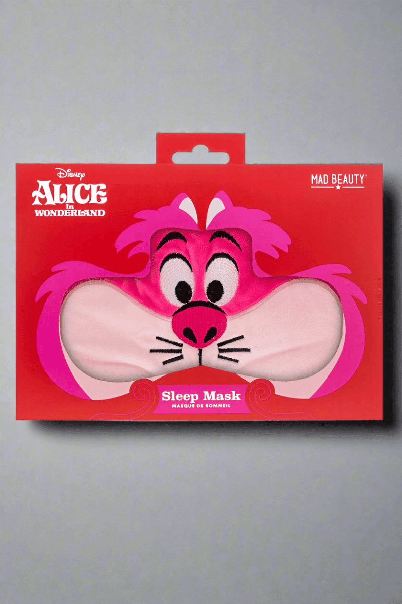 Shop Mad Beauty Alice in Wonderland Cheshire Cat Sleep Mask Sleep Mask for women – premium loungewear and festival fashion at Spoiled Brat