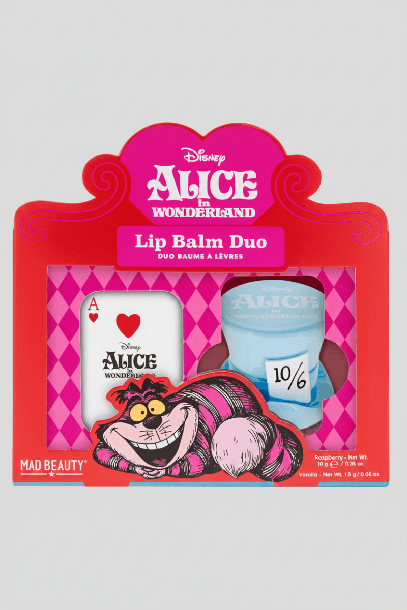 Shop Mad Beauty Disney Alice in Wonderland Lip Balm Duo Lip Balm for women – premium loungewear and festival fashion at Spoiled Brat