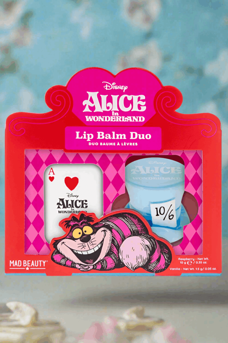 Shop Mad Beauty Disney Alice in Wonderland Lip Balm Duo Lip Balm for women – premium loungewear and festival fashion at Spoiled Brat