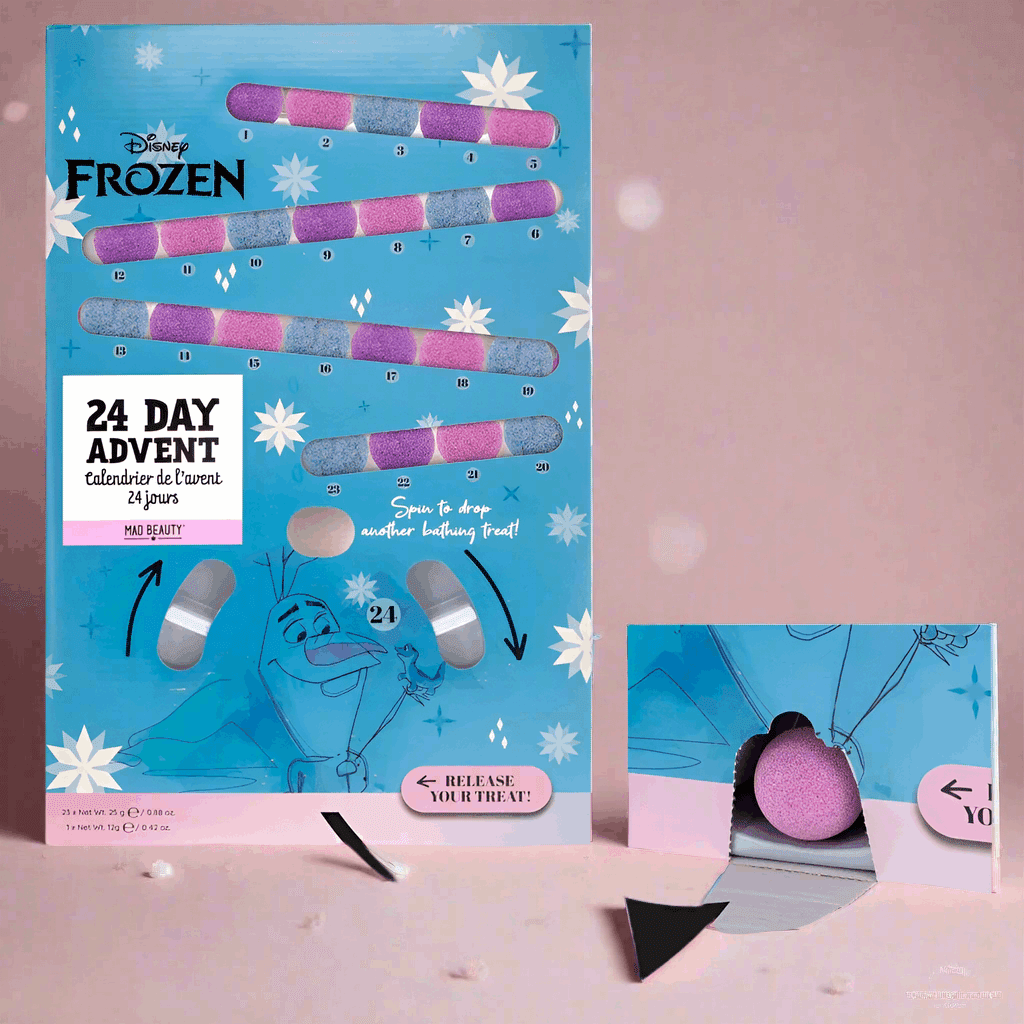 Shop Mad Beauty Disney Frozen Bath Fizzer Advent Calendar Advent Calendar for women – premium loungewear and festival fashion at Spoiled Brat