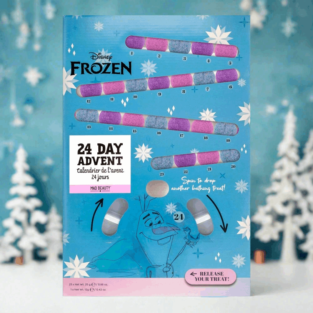 Shop Mad Beauty Disney Frozen Bath Fizzer Advent Calendar Advent Calendar for women – premium loungewear and festival fashion at Spoiled Brat