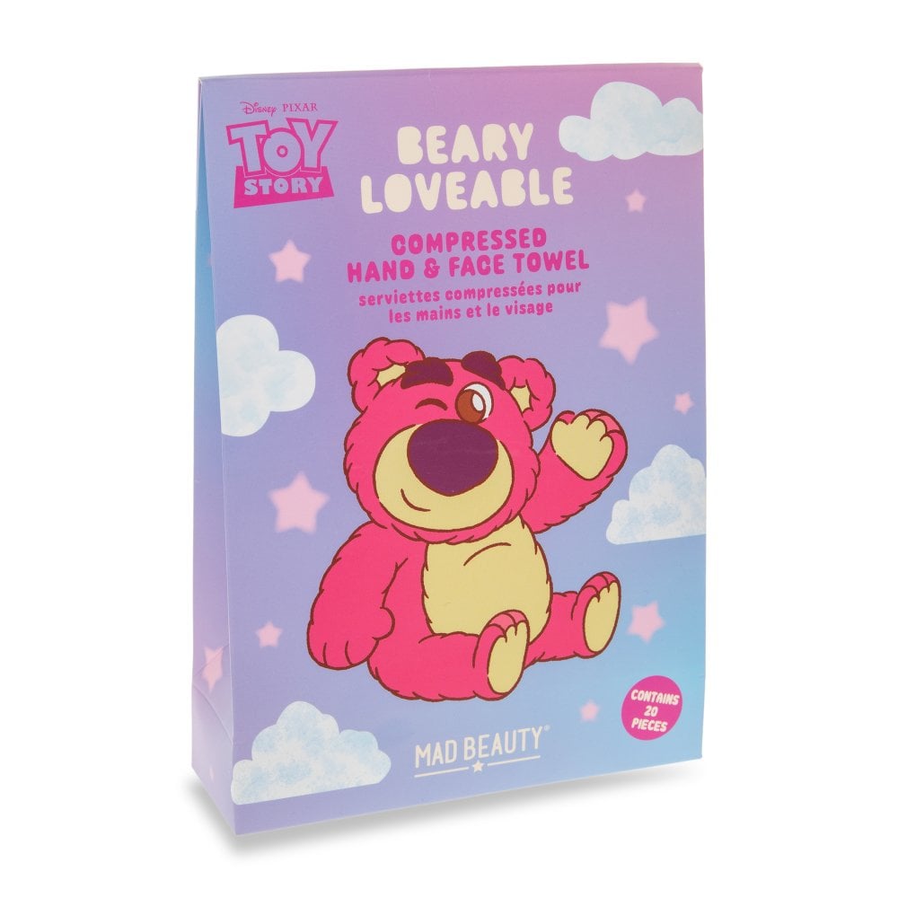 Shop Mad Beauty Disney Lotso Love Compressed Hand & Face Towels Beauty Product for women – premium loungewear and festival fashion at Spoiled Brat
